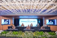 Earnings Call Triwulan II Tahun Buku 2026 yang dihadiri investor dan analis pasar modal di Menara bank bjb, Bandung, Rabu (29/7).