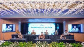 Earnings Call Triwulan II Tahun Buku 2026 yang dihadiri investor dan analis pasar modal di Menara bank bjb, Bandung, Rabu (29/7).