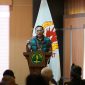 Kadispora Jabar Dr.Hery Antasari membuka Rakerprov KONI Jabar mewalili Gubernur KDM, Minggu 30 Agustus 2026. PJ/Joel