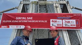 Telkomsel menghadirkan akses internet 4G LTE di Cisolok Sukabumi. PJ/Dok