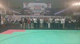 Sekjen PB IPSI Abdul Karim Aljufri Membuka Open Tournament Pencak Silat 2026 di Bandung. PJ/Joel