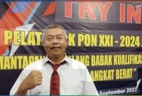 Ketua Umum Perkumpulan Angkat Berat Seluruh Indonesia (PABERSI) Jawa Barat Sugito minta Cabor fokus pada Porprov 2026. PJ/Dok