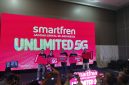 Manajemen XLSMART saat peluncuran SMARTFREN Unlimited dan Fun Run yang bakal digelar Minggu (11/10) di Hilton Hotel Bandung, Jumat (9/10). PJ/Mal