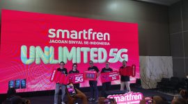 Manajemen XLSMART saat peluncuran SMARTFREN Unlimited dan Fun Run yang bakal digelar Minggu (11/10) di Hilton Hotel Bandung, Jumat (9/10). PJ/Mal