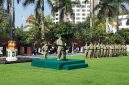 Pangdam III/Slw saat upacara penyambutan personel purna tugas operasi Pamtas RI–Malaysia Yonarmed 4/Parahyangan Tahun Anggaran 2026. di Makodam III/Siliwangi, Jalan Aceh Nomor 69, Bandung, PJ/Dok