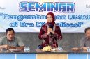 Anggota DPRD Provinsi Jawa Barat, Ineu Purwadewi Sundari, saat diskusi bersama PWI dan DPC PA GMNI Majalengka di Aula DPD KNPI Majalengka, Selasa (13/10/2026). PJ/Dok